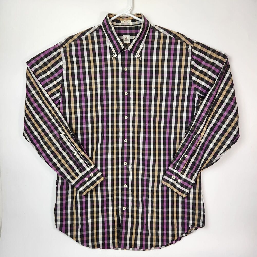 Peter Millar Shirt Mens‎ L Career Wear Preppy Golf Luxury Crown Gothic Elegance